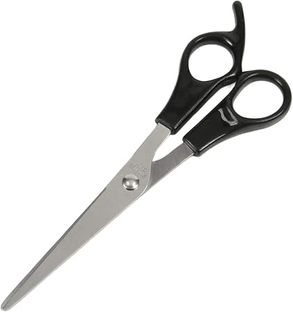 Chef Craft Basic Stainless Steel Barber's Shears, 7 inch, Black