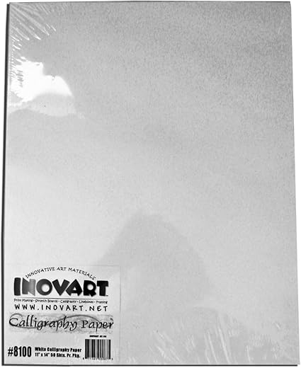 INOVART Calligraphy Paper, White, 11