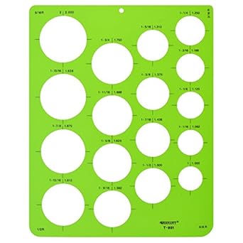 Westcott Technical Circles Drawing Template (T-801)