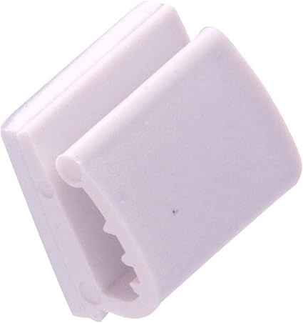 852984 White Wire Adhesive Clips Backed 12-Pack