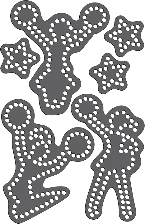 Rhinestone Genie Cheer Leaders Magnetic Rhinestone Template, Black