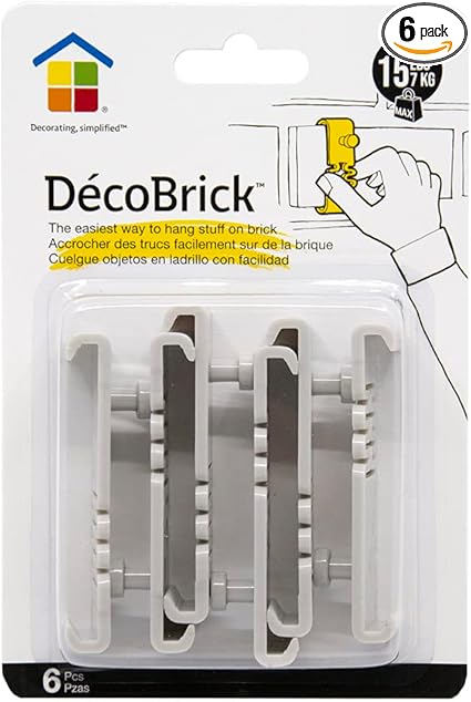 Under the Roof Decorating | DecoBrick | Keyhole | 6 pcs Project Pack | Brick Hanger |