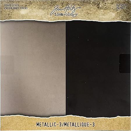 Tim Holtz Idea-ology Kraft 8X8 Metallic 3