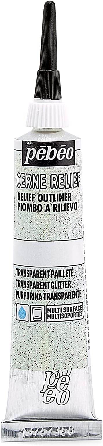 PEBEO INC PEBEO CERNE RELIEF TRANS.GLTR, Transparent Glitter