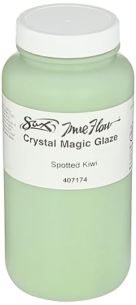 Sax True Flow Crystal Magic Glaze - 1 Pint - Spotted Kiwi - 407174