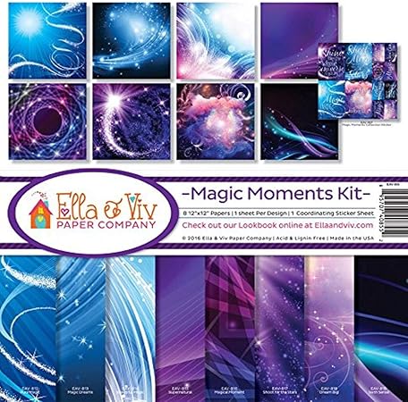 Ella & Viv by Reminisce EAV-855 Ella & Viv Magic Moments Scrapbook Collection Kit