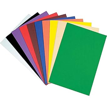 Creativity Street Non-Toxic Foam Sheet, 12 X 18 in, Assorted Bright Color, Pack of 10