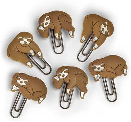 Genuine Fred Sloths on a Vine Picture Hangers, Set of 6