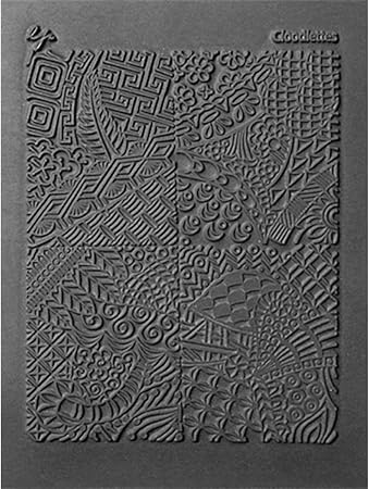 Lisa Pavelka Polymer Clay Art Supplies (Style 184) - Rubber Mold Texture Stamp - Cloodlette