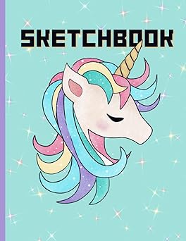 Unicorn Sketchbook for Girls - Doodle, Draw, Sketch in this 8.5