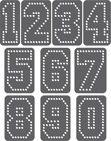 Rhinestone Genie Font-Sports Block Numbers 3