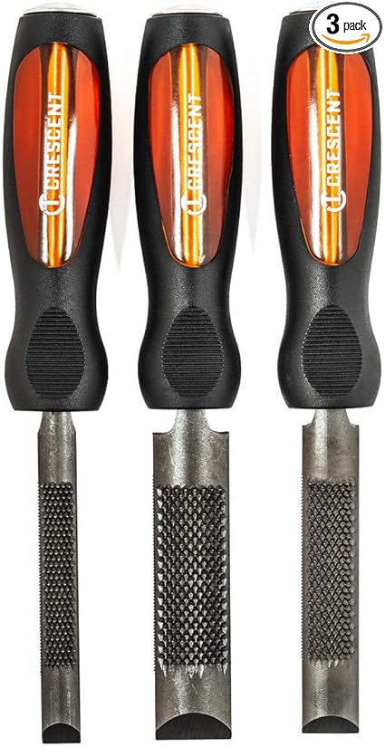 Nicholson Crescent Nicholson 3 Pc. 4-in-1 Combination Chisel and Wood Rasp Set -WCSET3CMNNN, multi, one size