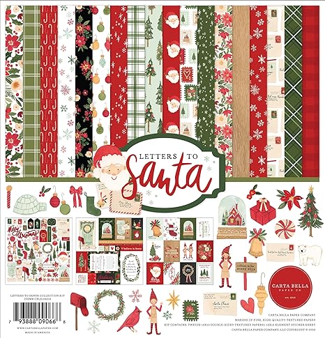 Carta Bella Paper Company Letters to Santa Collection Kit, Multicolor