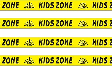 Beistle , 4 Rolls Kids Zone Party Tape, 3