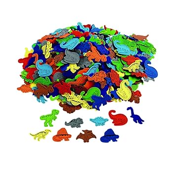 Foam Dinosaur Shapes 500 pc Party Favors, Decorations, Arts & Crafts Supplies