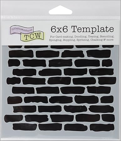 Crafters Workshop Crafter's Workshop Template, 6 by 6-Inch, Bricks