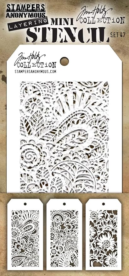 Tim Holtz - Stampers Anon Mini Stencil, Set #47