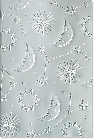 Sizzix Multi-Level Textured Impressions Folder Moon Light by Jennifer Ogborn | 666036 | Chapter 4 2022 Emboss, Grey