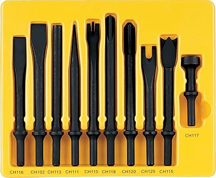 Grey Pneumatic (CS110) 10-Piece General Service Chisel Socket Set