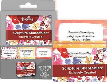 DaySpring - Uniquely Created - Scripture Shareables, 32 Card Set