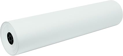 Pacon Decorol Art Paper Roll, 3-Feet by 500-Feet, White (100599), 18