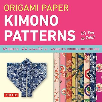 Origami Paper - Kimono Patterns - Small 6 3/4