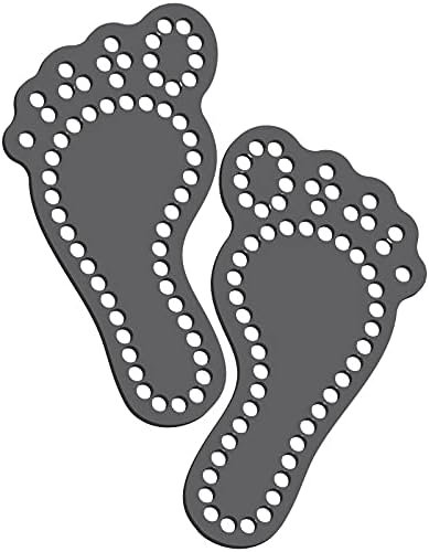 Rhinestone Genie Footprints Magnetic Rhinestone Template, Black