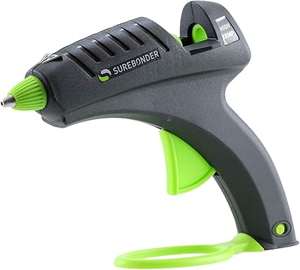 Surebonder Plus Series High Temperature Hot Glue Gun, Green/Black