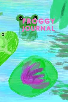 Froggy Journal- Notebook cute coloring book unlined pages sketchbook