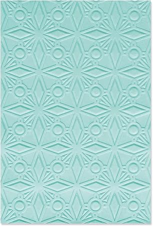 Sizzix Sizzx Multi-Level Textured Impressions Embossing Folder Geo Crystals by Olivia Rose | 665970 | Chapter 3 2022, Multicolor