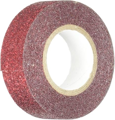 Best Creation RED Glitter Tape 15MMX5M, 15mm by 5m