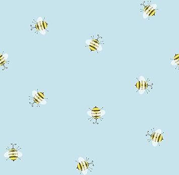 Jillson Roberts 12 Sheet-Count All-Occasion Flat Folded Gift Wrap, Honey Bees