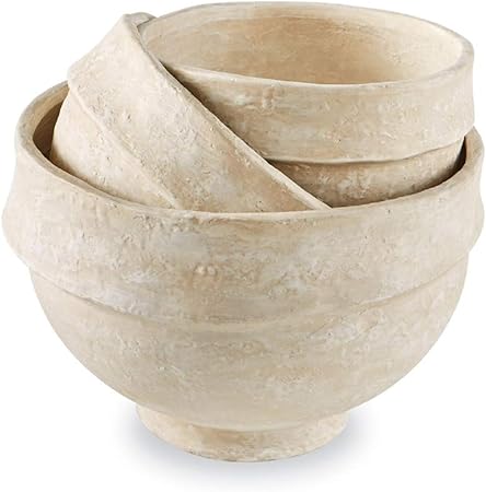 Mud Pie Paper Mache Bowl Nested Set