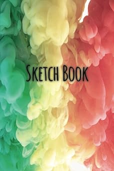 Sketch book 6x9: Notebook for Drawing, Writing, Painting, Sketching or Doodling, 120 Pages, 6x9 (Abstract Rainbow Cover)