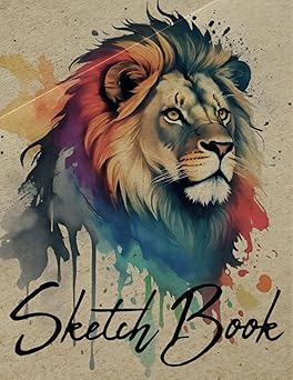 Sketch Book - Lion: Notebook for Sketching, Drawing or Writing, 200 Pages, 8.5x11 (Premium Cover)