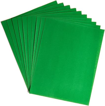 Hygloss Products 5 Sheets Green Velour cardstock