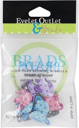 Eyelet Outlet Tea Shape Brads 12/Pkg