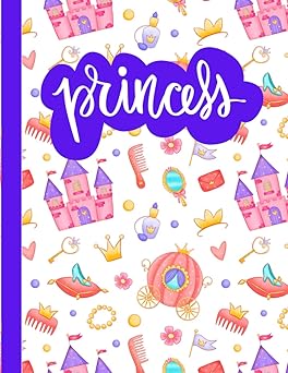 Princess Sketch Book and Journal: 100 Pages 8.5 x 11 Sketchpad Paper | Large Notebook for Kids Drawing, Journaling, Writing, Crayon Coloring, ... or Doodling | Great Gift for Children