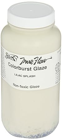 Sax - 1430106 True Flow Colorburst Glaze, Lilac Splash, 1 Pint