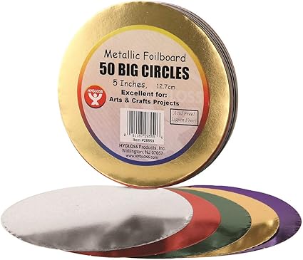 Hygloss Products 50 metallic circles 5