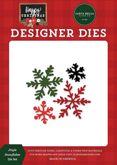 Echo Park Paper Company Jingle Snowflakes Set die, Multi