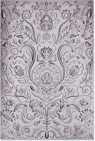 Sizzix 3D Impresslits Embossing Folder 664527 Folk Doodle by Jessica Scott One Size, Multicolor