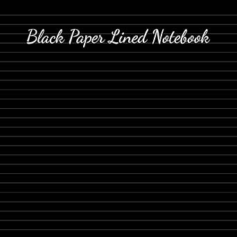 Black Paper Notebook With Lined Pages, Black Paper Sketchbook, And Drawing Pad For Artists, Perfect For Sketching, Writing, Doodling, And Calligraphy ... Pencils, Paints, 8.5 x 8.5 in: 100 pages