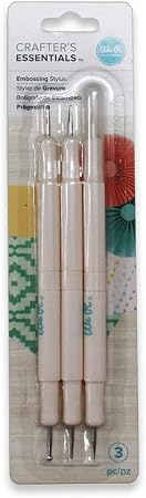 We R Memory Keepers 0633356629214 Basic Tools-Embossing Stylus (3 Piece), Multicolor