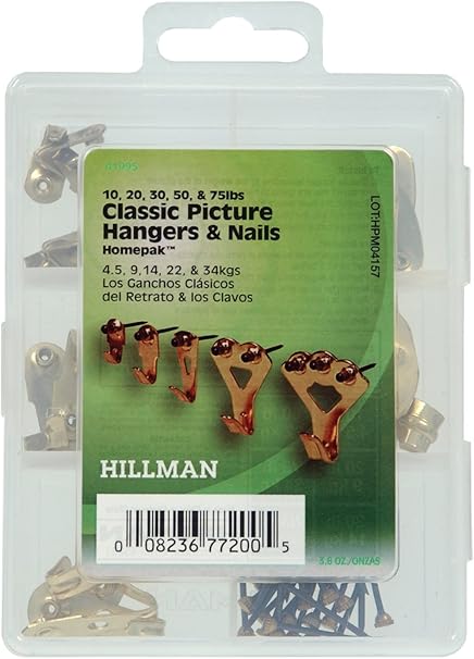 HOMEPAK 41995 Classic Hanger 6 Cavity, Brass