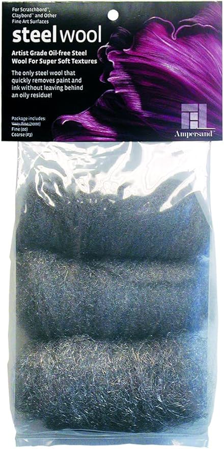 Ampersand Art Supply Scratchbord Artist Grade Steel Wool