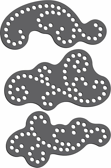 Rhinestone Genie Flourishes 003 Magnetic Rhinestone Template, Black