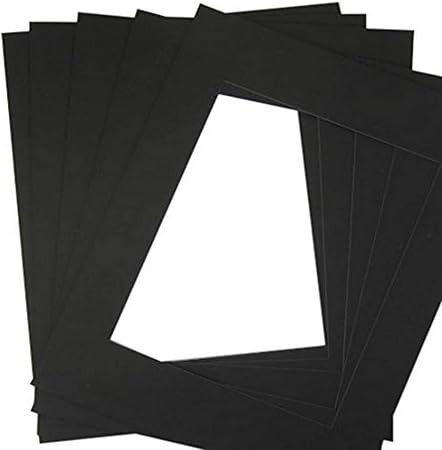 BLACKCORE MAT, 10 of 18x24 Black Pre-cut Acid-free for 12x18 +back+bag