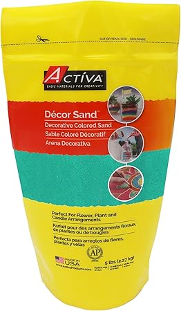 ACTIVA Decor Sand, 5-Pound,Vivid Green,14558