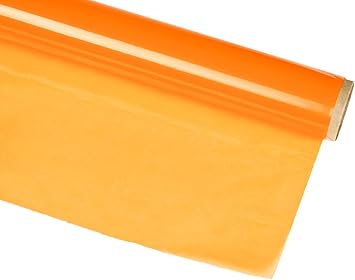 Hygloss Products Cellophane Roll – Cello Wrap for Crafts, Gifts, and Baskets - 40 Inches x 100 Feet - Orange